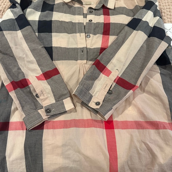 BURBERRY BRIT Checked Cotton Blouse – Size XL – Classic Iconic Print ✨ - Picture 2 of 5
